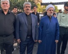 حضور رئیس و کارکنان موسسه تحقیقات علوم دامی کشور در مراسم وداع و اقامه نماز رهبر شهید در مصلای امام خمینی (ره) تهران و استان قم