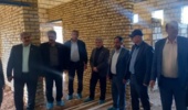 بازدید مسئولین موسسه از پروژه احداث مرکز اصلاح نژاد مرغ بومی در استان یزد