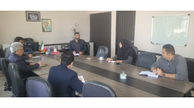 جلسه معاون پژوهشی مرکز تحقیقات و آموزش کشاورزی گلستان با معاون و رؤسای ادارات واحد آموزشی شهید حاجی کریمی گرگان
