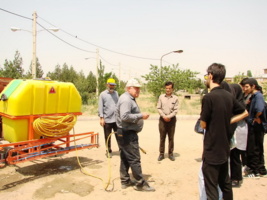 بازدید دانشجویان گیاه‌پزشکی از ایستگاه تحقیقاتی اکباتان