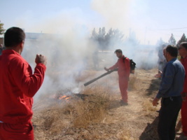 برگزاری دوره آموزشی پدافند غیرعامل و کارگاه عملی اطفای حریق در مراتع استان همدان