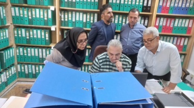 بازدید مسئولان موسسه از روند پیشرفت پروژه بایگانی دیجیتال