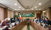 Dr. Bahmani, Head of Iranian Fisheries Science Research Institute in a meeting to present the performance report of 1400