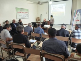 برگزاری دوره آموزشی حضوری آماده‌سازی بستر و کاشت گل محمدی در پل‌سفید