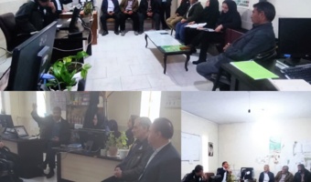 برگزاری نخستین جلسه هم اندیشی ، پیرامون مبارزه تلفیقی  آفات مزارع غلات و باغات در مرکز جهادکشاورزی گرمخان  خراسان شمالی  - بجنورد