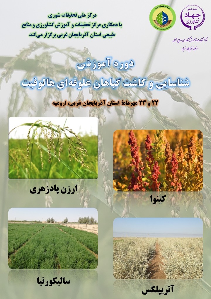 دوره آموزشی؛ شناسایی و کاشت گیاهان علوفه‌ای هالوفیت