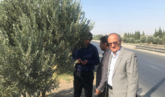 بازدید علمی اعضای هیئت علمی پژوهشکده گل و گیاهان زینتی از فضای سبز شهرک صنعتی کاوه