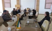 برگزاری جلسه پژوهشی در پژوهشکده گل و گیاهان زینتی با حضور دکتر گلمحمدی و اعضای هیأت علمی