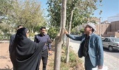 بازدید علمی دکتر خلج و دکتر حسینی‌نیا از درختان فضای سبز شهرستان دلیجان و بررسی علل خشکیدگی و زوال گیاهان