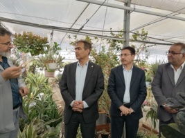 بازدید معاون توسعه مدیریت و منابع سازمان تحقیقات از مرکز تحقیقات و آموزش کشاورزی قم