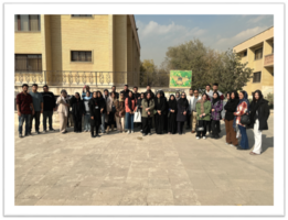 بازدید آموزشی دانشجویان پردیس ابوریحان دانشگاه تهران از موزه حشرات باغ گیاه‌شناسی ملی ایران