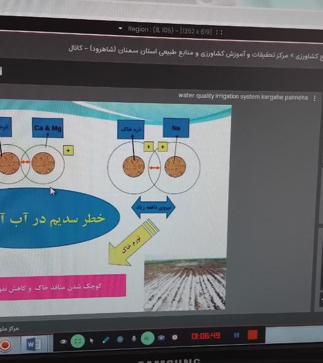 شاخص‌های ارزیابی آب کشاورزی در وبینار تخصصی مرکز شاهرود تشریح شد