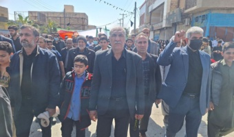 حضور  شگفت انگیز و پور شور رئیس  و همکاران مرکز  در راهپیمایی روز جهانی قدس
