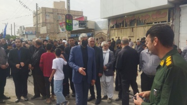 حضور رئیس مرکز و همکاران در راهپیمایی و عزاداری شهادت قائد امت ، حضرت آیت الله العظمی امام خامنه ای و تشییع پیکر مطهر شهیدان حمله ناجوانمردانه چابهار