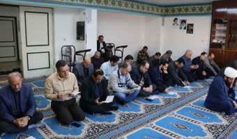 برگزاری مراسم عزاداری در انستیتو تحقیقات بین المللی ماهیان خاویاری با حضور همکاران