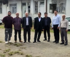 حضور رئیس مادر تخصصی ماهیان خاویاری استان گیلان و مدیرعامل شرکت صیادی در ایستگاه تحقیقات ماهیان خاویاری چابکسر