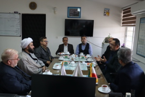 حضور امام جمعه شهرستان سنگر و هیات همراه در انستیتو تحقیقات بین المللی ماهیان خاویاری