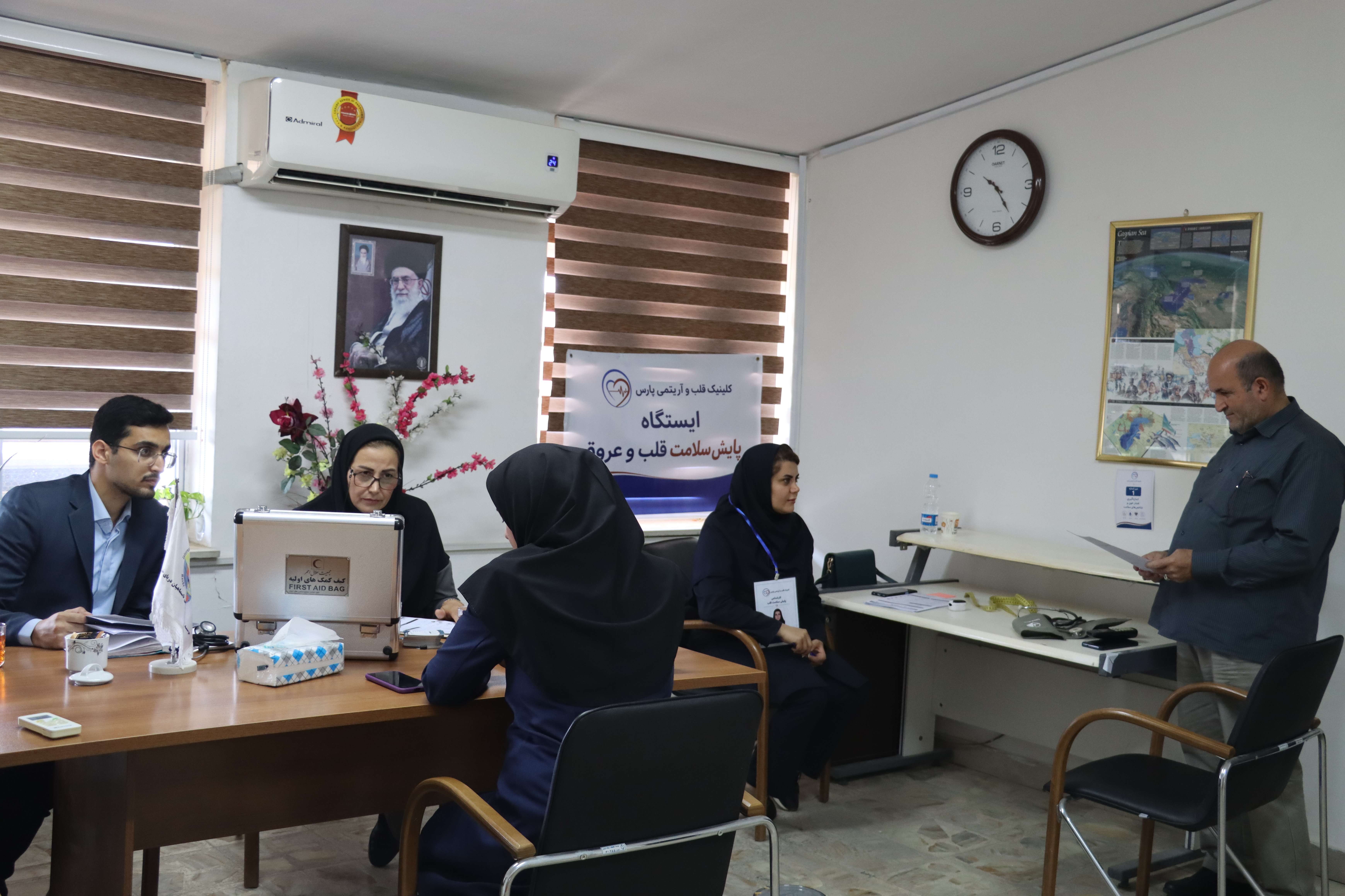 پایش سلامت قلب و عروق کارکنان انستیتو تحقیقات بین‌المللی ماهیان خاویاری