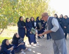 تور علمی - آموزشی  هنرجویان تولید گیاهان دارویی از مزرعه زعفران سمنان
