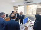 بازدید معاون وزیر و رئیس سازمان تات، به همراه مدیر کل دفتر حوزه ریاست دکتر قاسمی بزدی و مشاور در امور موسسات دکتر محمدپور از مؤسسه تحقیقات پنبه کشور