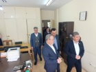 بازدید معاون وزیر و رئیس سازمان تات، به همراه مدیر کل دفتر حوزه ریاست دکتر قاسمی بزدی و مشاور در امور موسسات دکتر محمدپور از مؤسسه تحقیقات پنبه کشور