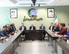 دیدار معاون وزیر و رئیس سازمان تات و هیات همراه با همکاران مرکز تحقیقات و آموزش کشاورزی و منابع طبیعی قم