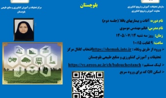 وبینار آموزشی «بیماری های ویروسی و باکتریایی باقلا و بررسی تنش‌های مختلف بر تاثیر عملکرد باقلا»