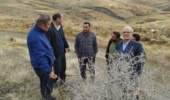 بازدید میدانی محققان معین مرکز از مشکلات کشاورزی روستای تواندشت شهرستان شازند