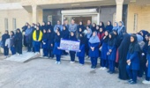 بازدید دانش‌آموزان دبیرستان دخترانه آیات از پژوهشکده خرما و میوه‌های گرمسیری به مناسبت هفته پژوهش و فناوری