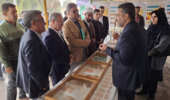 بازدید معاون وزیر و رئیس سازمان تحقیقات، آموزش و ترویج کشاورزی از نمایشگاه دستاوردها و یافته‌های تحقیقاتی مرکز تحقیقات و آموزش کشاورزی جنوب کرمان