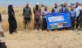 دوره آموزشی ترویجی مدیریت برداشت مکانیزه کاملینا در روستای گاوخانه اراک