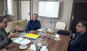 نشست مشترک رئیس پژوهشکده حفاظت خاک و آبخیزداری با مدیر مرکز مدیریت جامع حوزههای آبخیز