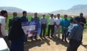 برگزاری روز مزرعه لوبیا با محوریت کشت روی پشته‌های عریض و آبیاری تیپ زیرسطحی در روستای ده سفیدخمین