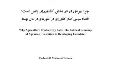روایتی نو از اقتصاد سیاسی کشاورزی؛ کتاب «چرا بهره‌وری در بخش کشاورزی پایین است» منتشر شد