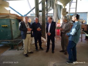 بازدید رئیس مؤسسه تحقیقات ثبت و گواهی بذر و نهال از شرکت تولید و فرآوری بذر گندم نیلوفر دانه کرمانشاه