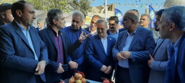 بازدید مقامات از غرفه پردیس تحقیقات و آموزش انار