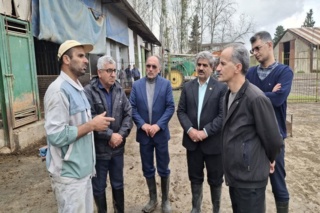 بازدید مسولین موسسه به همراه نماینده دیوان محاسبات استان البرز از ایستگاه گاودشت