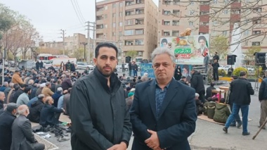 حضور رئیس و کارکنان مرکز تحقیقات و آموزش کشاورزی استان تهران در راهپیمایی روز جهانی قدس ؛