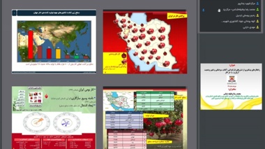 ارائه روش های پیشگیری و کنترل ترکیدگی، آفتاب سوختگی و سفیدگی دانه انار در وبینار علمی پژوهشکده مرکبات و میوه‌های نیمه‌گرمسیری