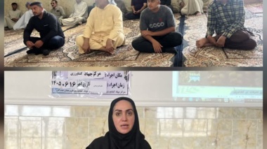 برگزاری دوره آموزشی مدیریت برداشت و پس از برداشت خرما در روستای بوزی شادگان