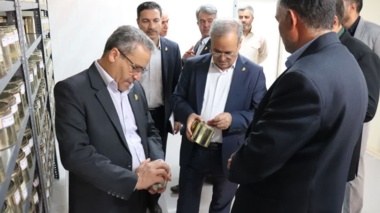 بازدید معاون وزیر و رئیس سازمان تات از پردیس تحقیقات و آموزش لوبیای خمین