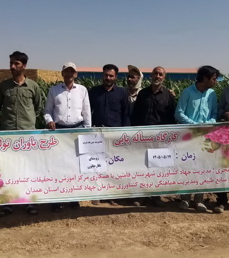 برگزاری دوره آموزشی و ترویجی «مدیریت مزارع ذرت» در شهرستان فامنین