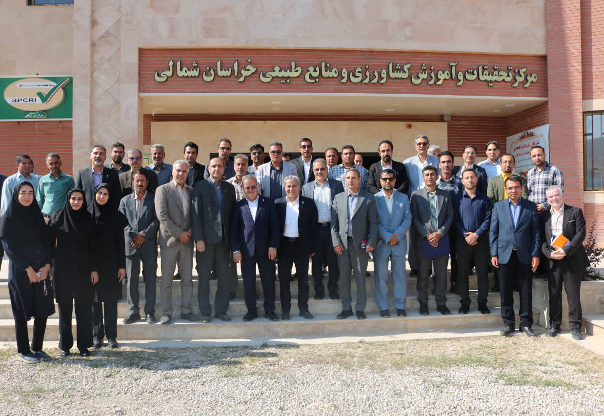 دیدار صمیمی رئیس سازمان تات دکتر غلامرضا گل محمدی و هیات همراه با همکاران مرکز تحقیقات و آموزش کشاورزی و منابع طبیعی خراسان شمالی