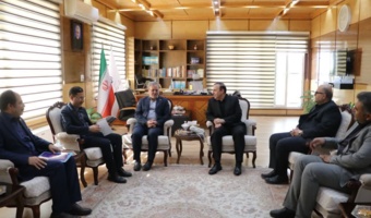 دیدار معاون وزیر جهاد کشاورزی دکتر غلامرضا گل محمدی و مشاور رئیس سازمان دکتر کاظم محمدپور با استاندار قزوین
