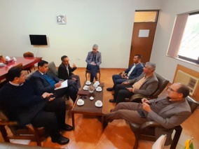 بازدید کارشناس دفتر امور میوه‌های گرمسیری و نیمه‌گرمسیری معاونت باغبانی وزارت جهاد کشاورزی و مدیر جهاد کشاورزی شهرستان داراب و هیات همراه از پژوهشکده مرکبات و میوه‌های نیمه‌گرمسیری