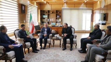 دیدار معاون وزیر جهاد کشاورزی دکتر غلامرضا گل محمدی و مشاور رئیس سازمان دکتر کاظم محمدپور با استاندار قزوین