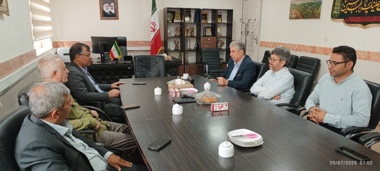 بازدید رئیس محترم پژوهشکده و هیات همرا از مرکز تحقیقیقات و آموزش کشاورزی و منابع طبیعی استان زنجان